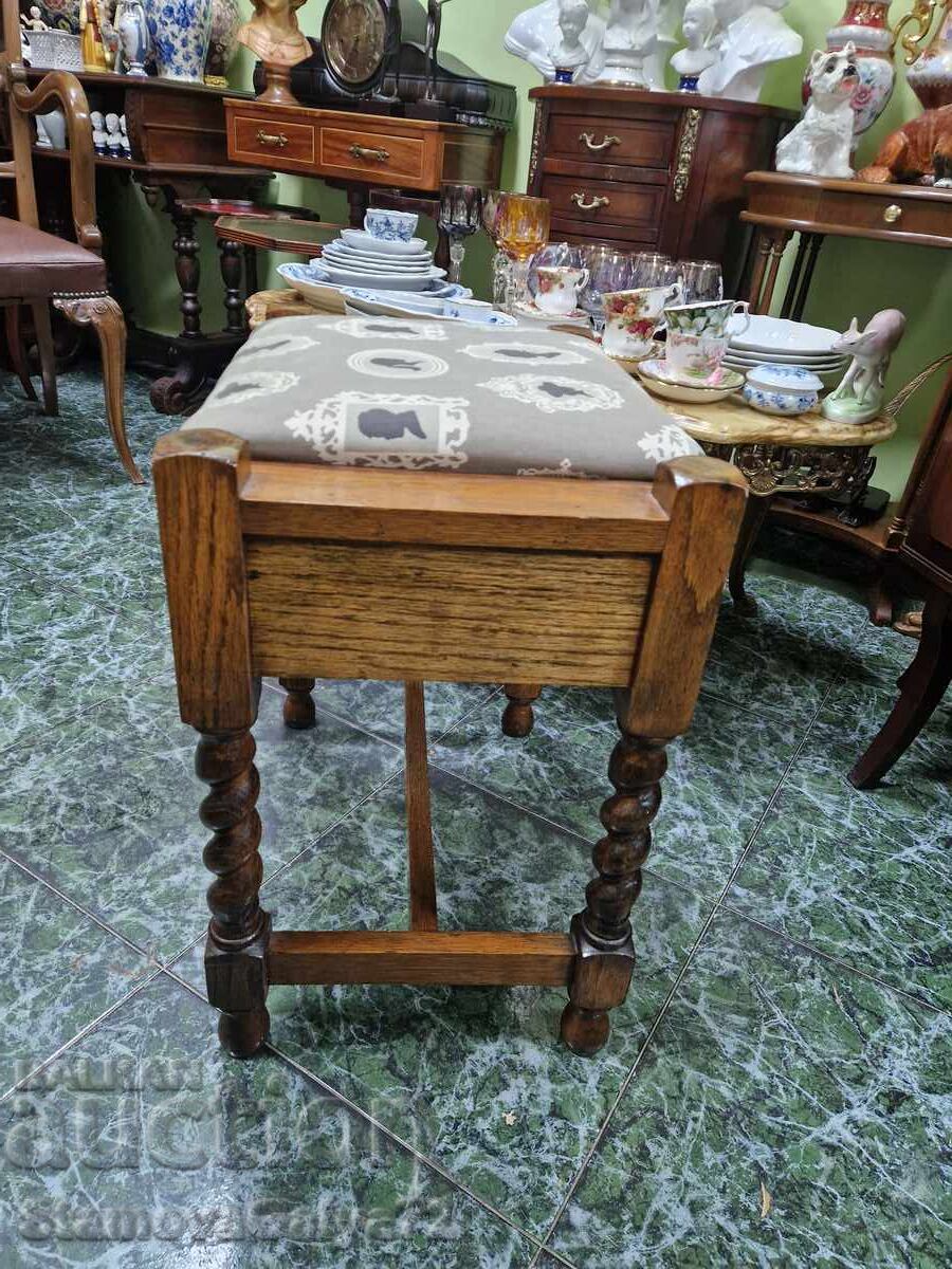 Beautiful antique English piano stool - 6 Beautiful antique English piano stool - 6