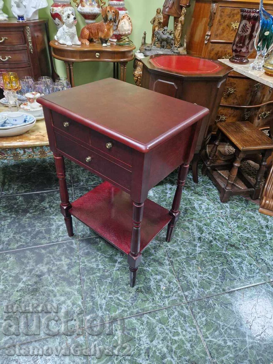 Beautiful antique English wooden console table - 6