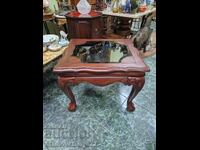 Masă antică englezească din lemn Chippendale unică