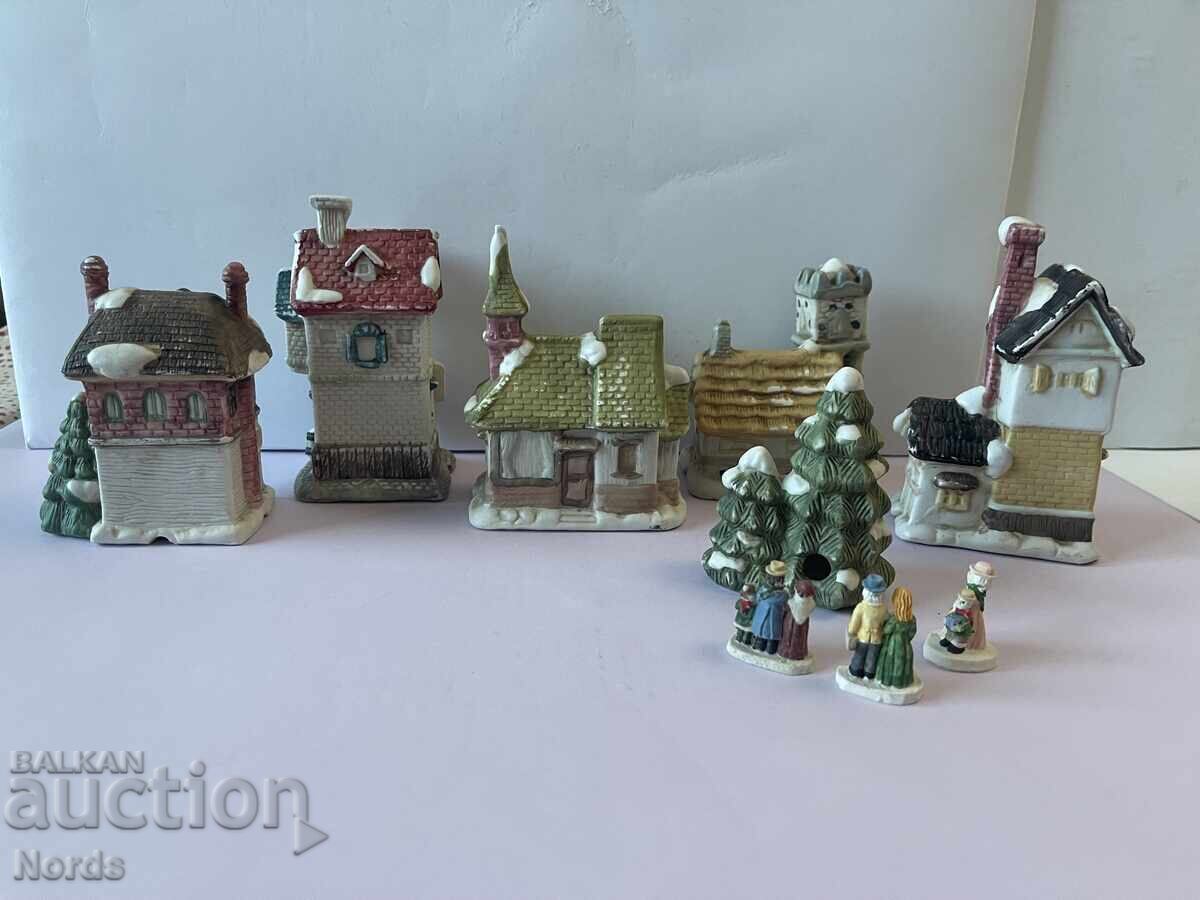 Licitație Orășel de Crăciun din porțelan Licitație Orășel de Crăciun din porțelan