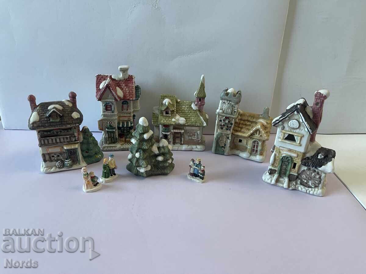 Orășel de Crăciun din porțelan Orășel de Crăciun din porțelan