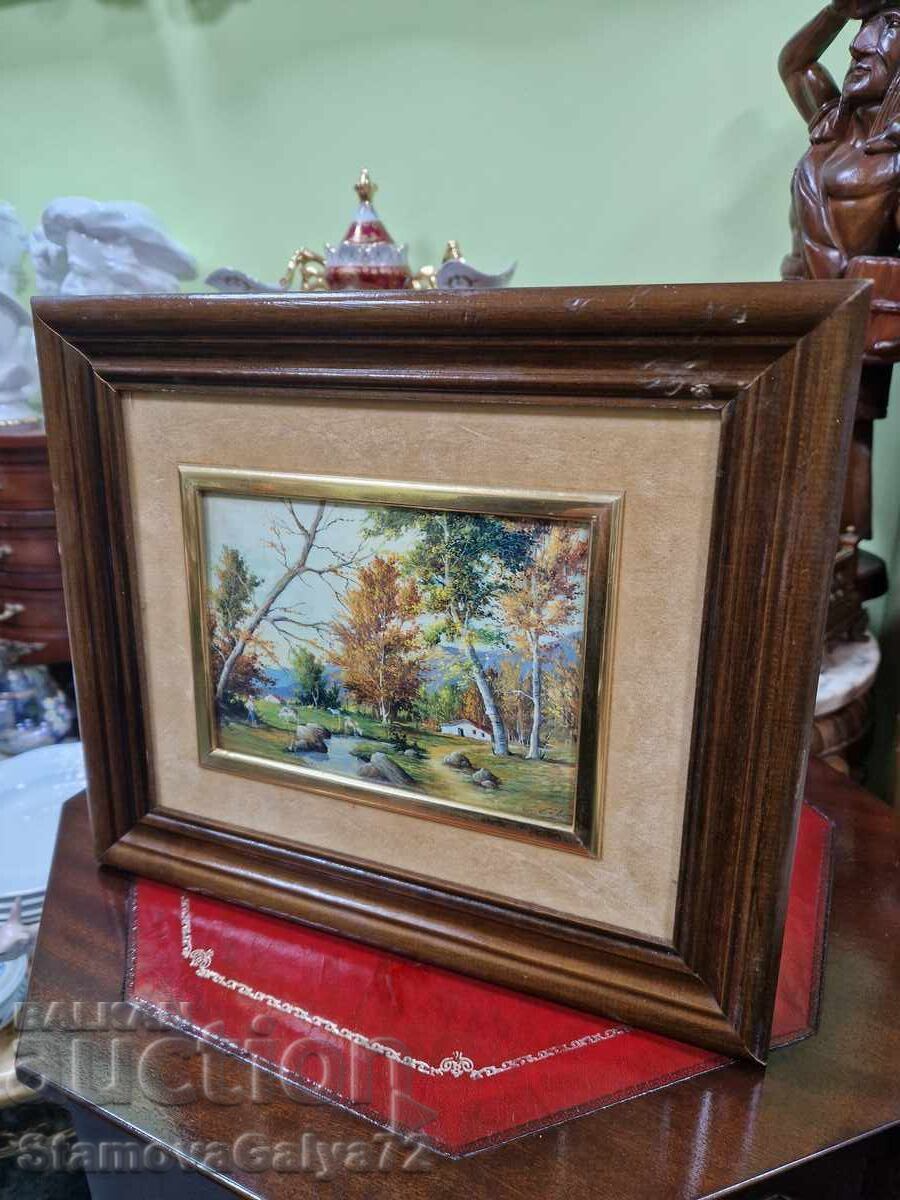 Minunată pictură antică franceză de autor, email - 5
