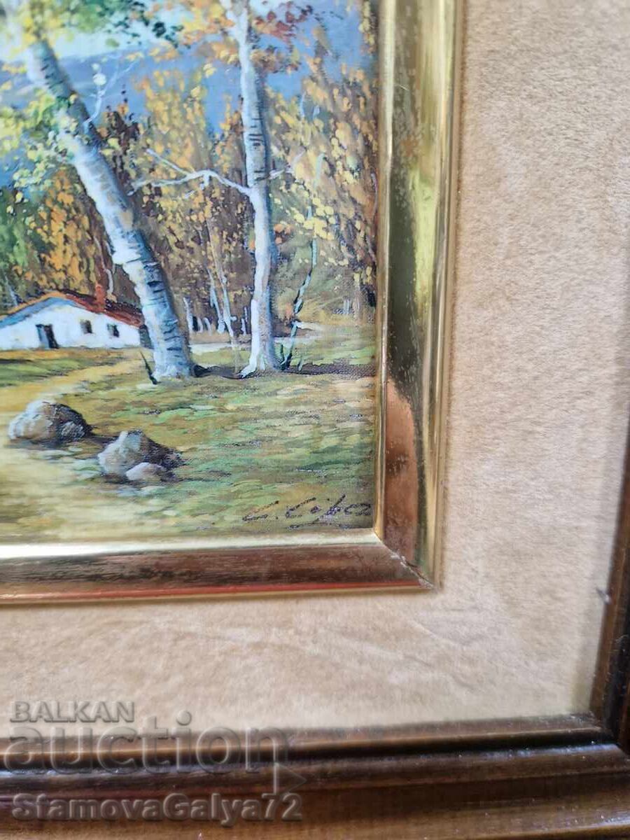 Minunată pictură antică franceză de autor, email - 7