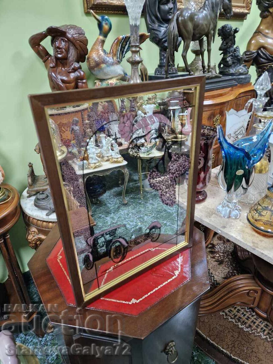 A great antique advertising mirror - 5