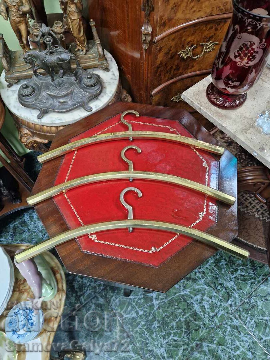 Wonderful antique English bronze coat hangers - 6 Wonderful antique English bronze coat hangers - 6