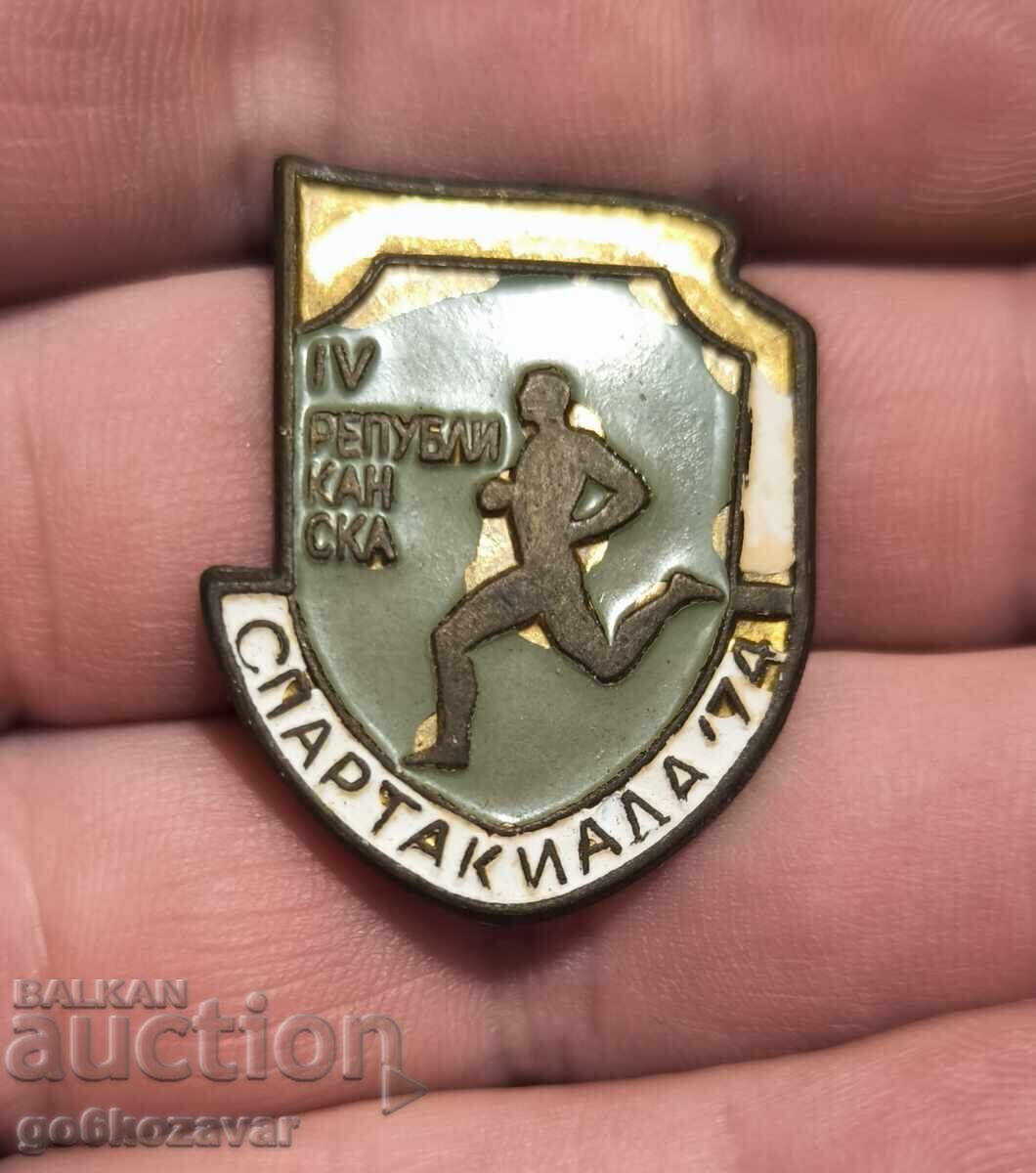 Insigna Spartachiada 74g Rară Insigna Spartachiada 74g Rară