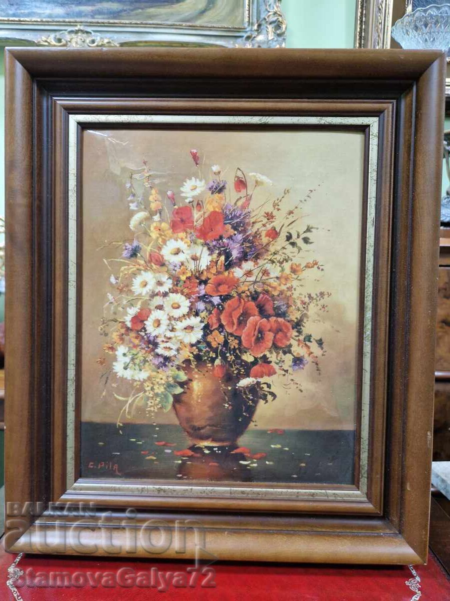 Δημοπρασία Μοναδική αντίκα ζωγραφιά από σμάλτο, έργο καλλιτέχνη