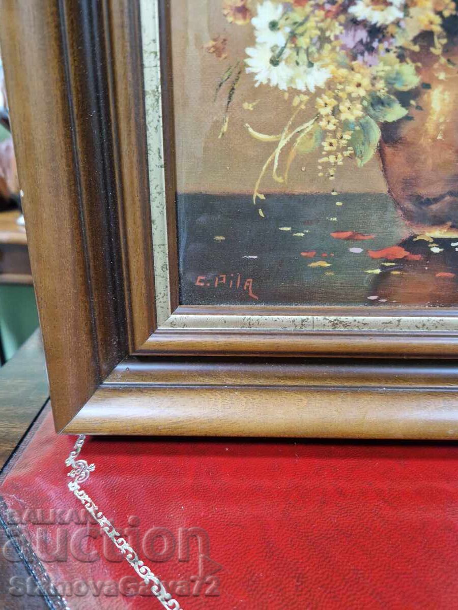 Μοναδική αντίκα ζωγραφιά από σμάλτο, έργο καλλιτέχνη - 7