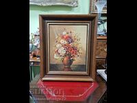 Μοναδική αντίκα ζωγραφιά από σμάλτο, έργο καλλιτέχνη