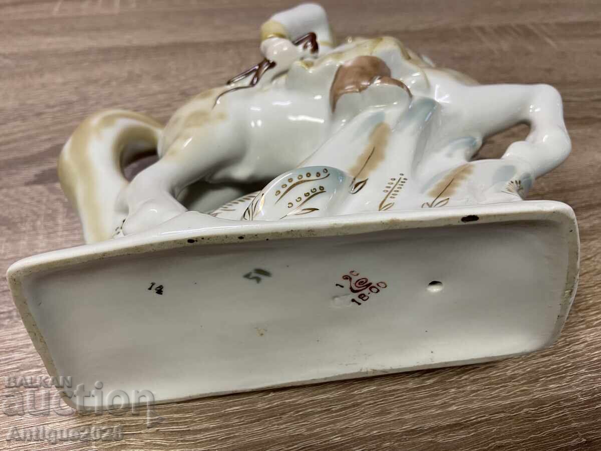 Доставка на Винтидж порцеланова фигурка от СССР „Будьоновец на кон“