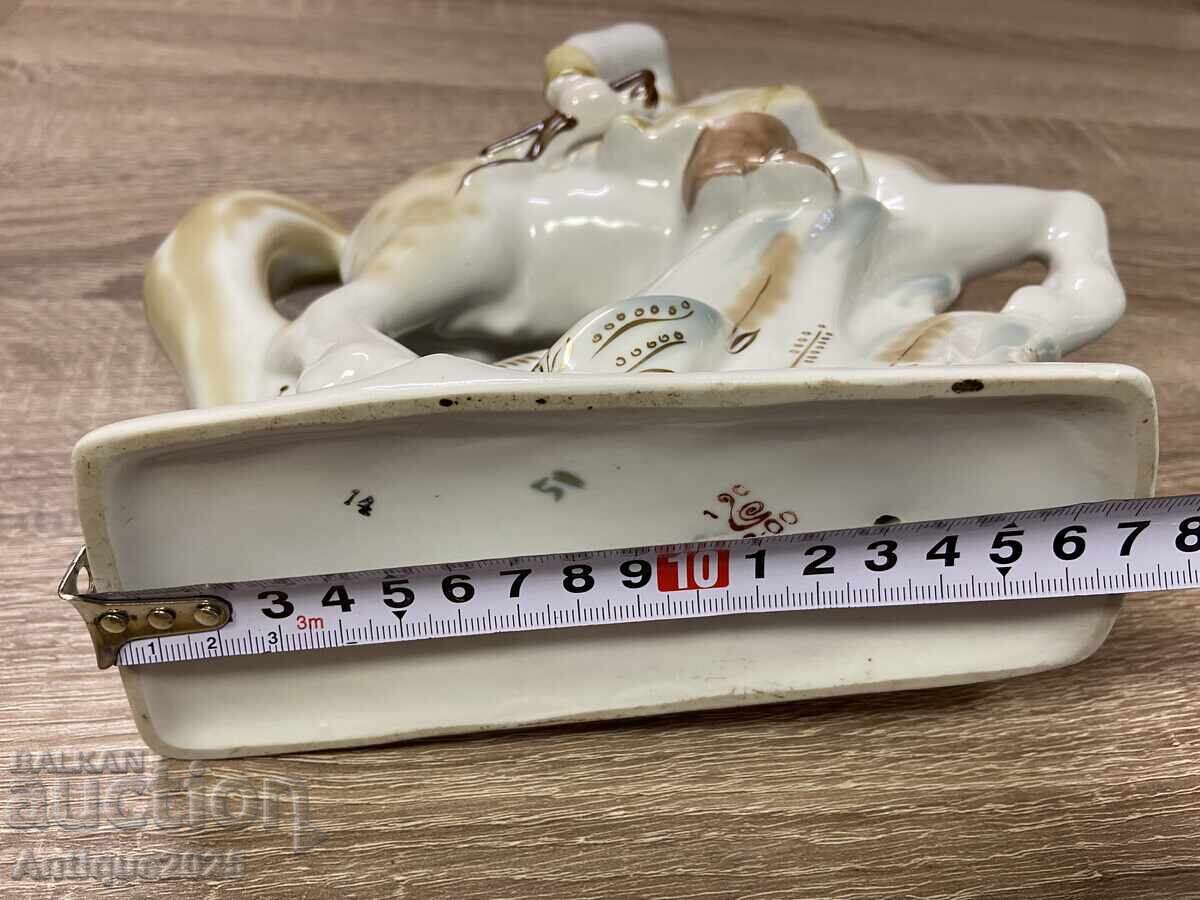 Винтидж порцеланова фигурка от СССР „Будьоновец на кон“ - 5