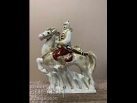 Винтидж порцеланова фигурка от СССР „Будьоновец на кон“