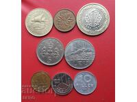 Mixed lot of 8 coins