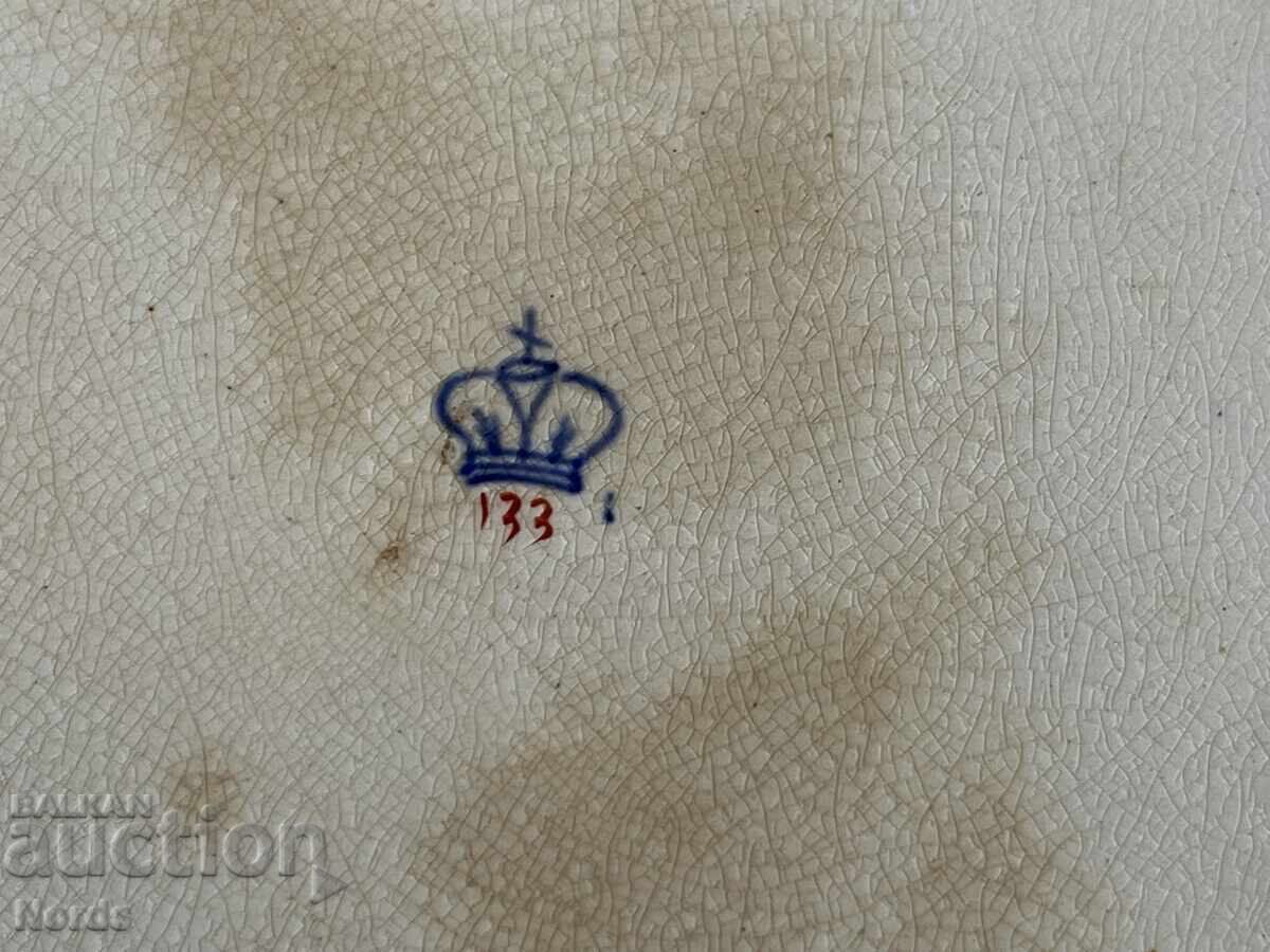 Vintage plate with markings - 5 Vintage plate with markings - 5