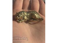 ΒΖΤ! 35 γραμμάρια στυλιζαρισμένη χάλκινη φιγούρα τίγρη από 1 st!