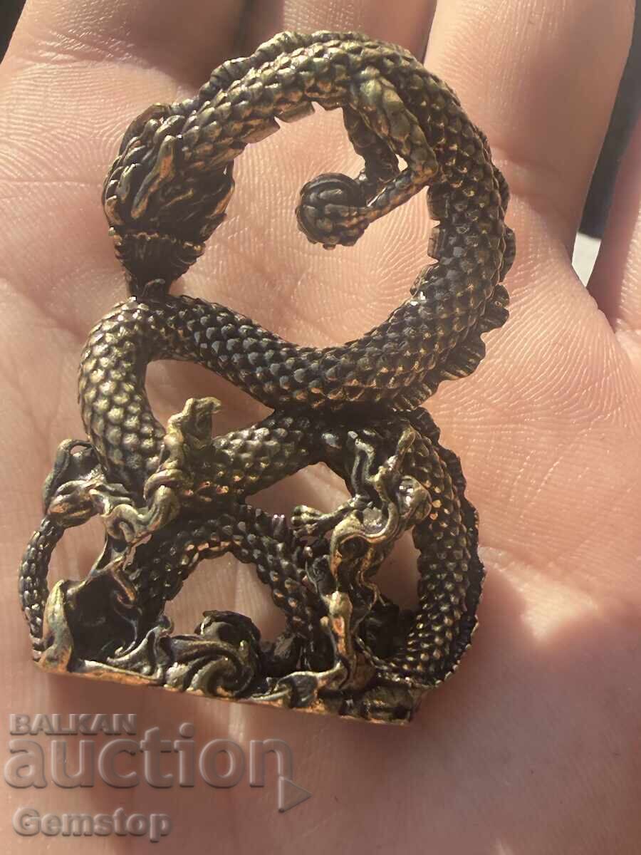 BZTs! 44 grams stylized bronze dragon figure from 1 st! - 5 BZTs! 44 grams stylized bronze dragon figure from 1 st! - 5