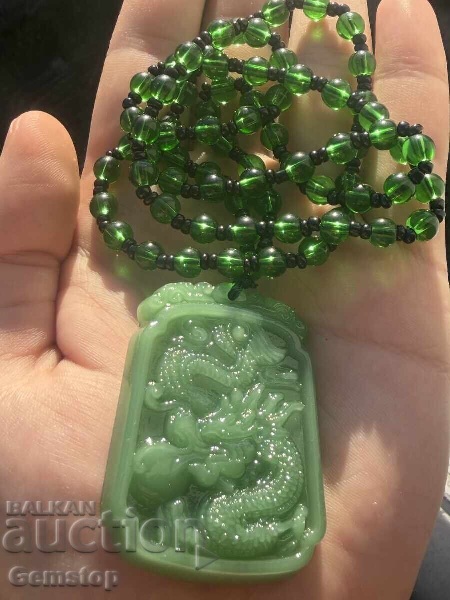 ΒΖΤ! 250κ-τ φυσικό μενταγιόν φυλαχτό νεφρίτη δράκος από 1στ! με τιμή 8.06 BGN | € 4.12 ΒΖΤ! 250κ-τ φυσικό μενταγιόν φυλαχτό νεφρίτη δράκος από 1στ! με τιμή 8.06 BGN | € 4.12