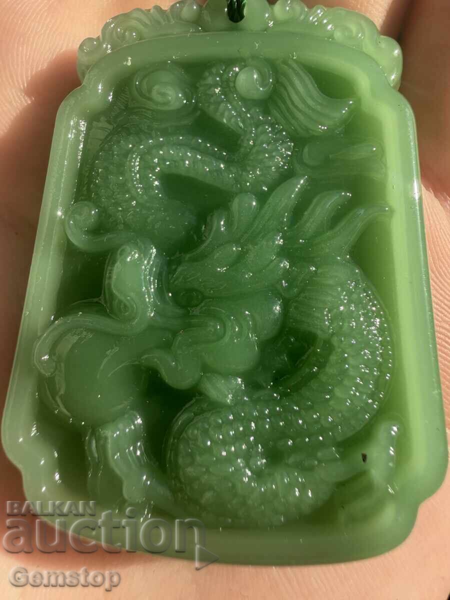 ΒΖΤ! 250κ-τ φυσικό μενταγιόν φυλαχτό νεφρίτη δράκος από 1στ! ΒΖΤ! 250κ-τ φυσικό μενταγιόν φυλαχτό νεφρίτη δράκος από 1στ!