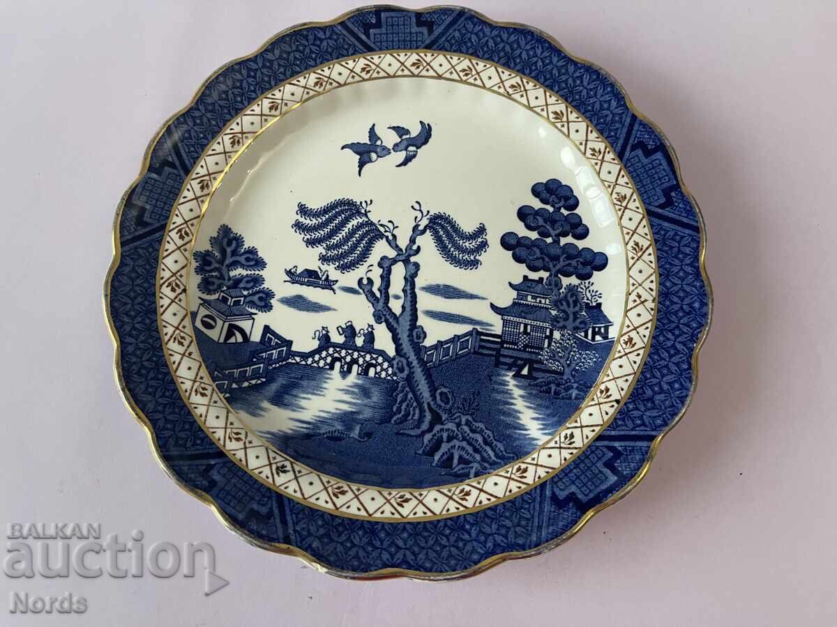 Vintage English plate with markings Vintage English plate with markings