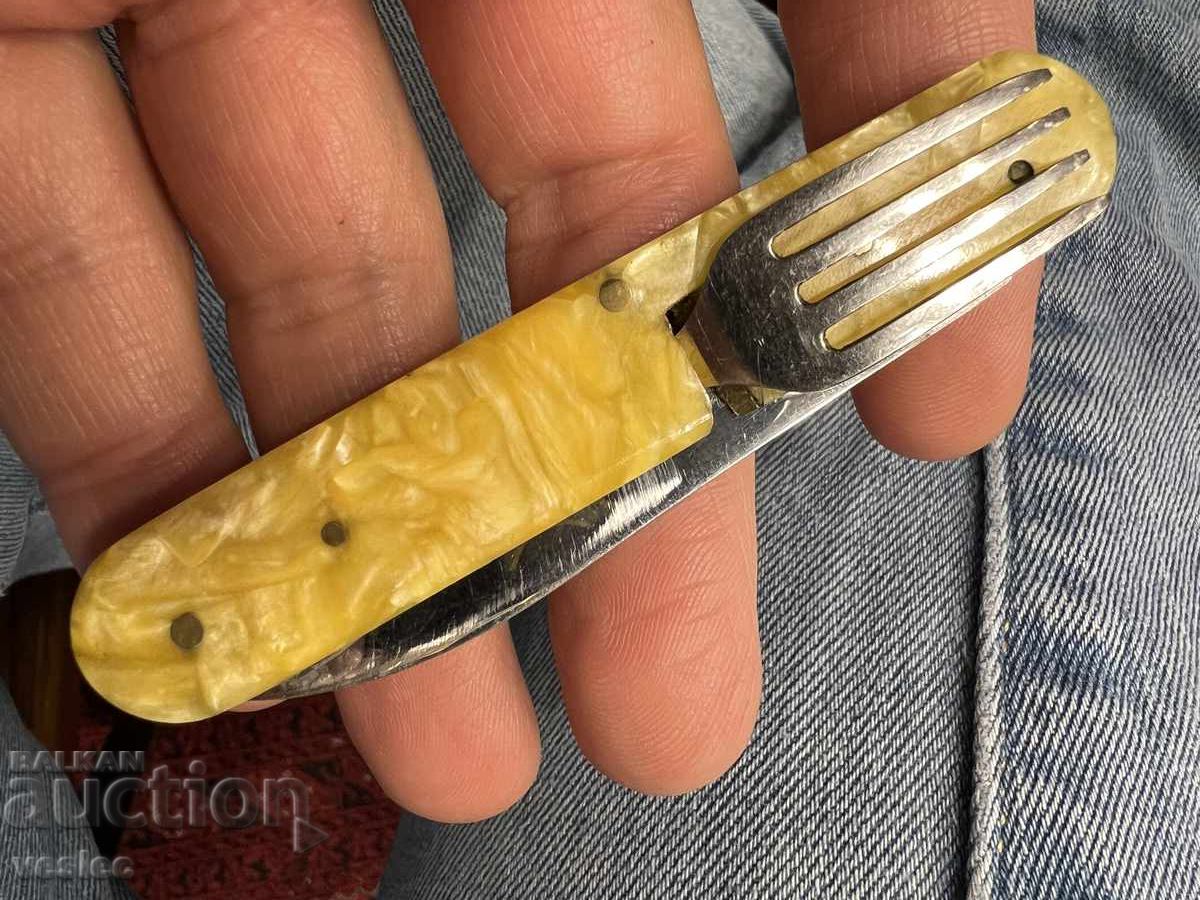 Βουλγαρικό Παλιό τσεπάκι Μαχαίρι Μαχαίρι Δρεπάνι Σφυρί Φίλντισι Πιρούνι - 5 Βουλγαρικό Παλιό τσεπάκι Μαχαίρι Μαχαίρι Δρεπάνι Σφυρί Φίλντισι Πιρούνι - 5