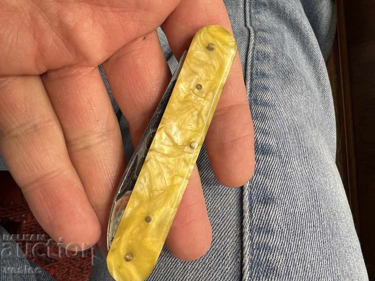 Βουλγαρικό Παλιό τσεπάκι Μαχαίρι Μαχαίρι Δρεπάνι Σφυρί Φίλντισι Πιρούνι - 6 Βουλγαρικό Παλιό τσεπάκι Μαχαίρι Μαχαίρι Δρεπάνι Σφυρί Φίλντισι Πιρούνι - 6