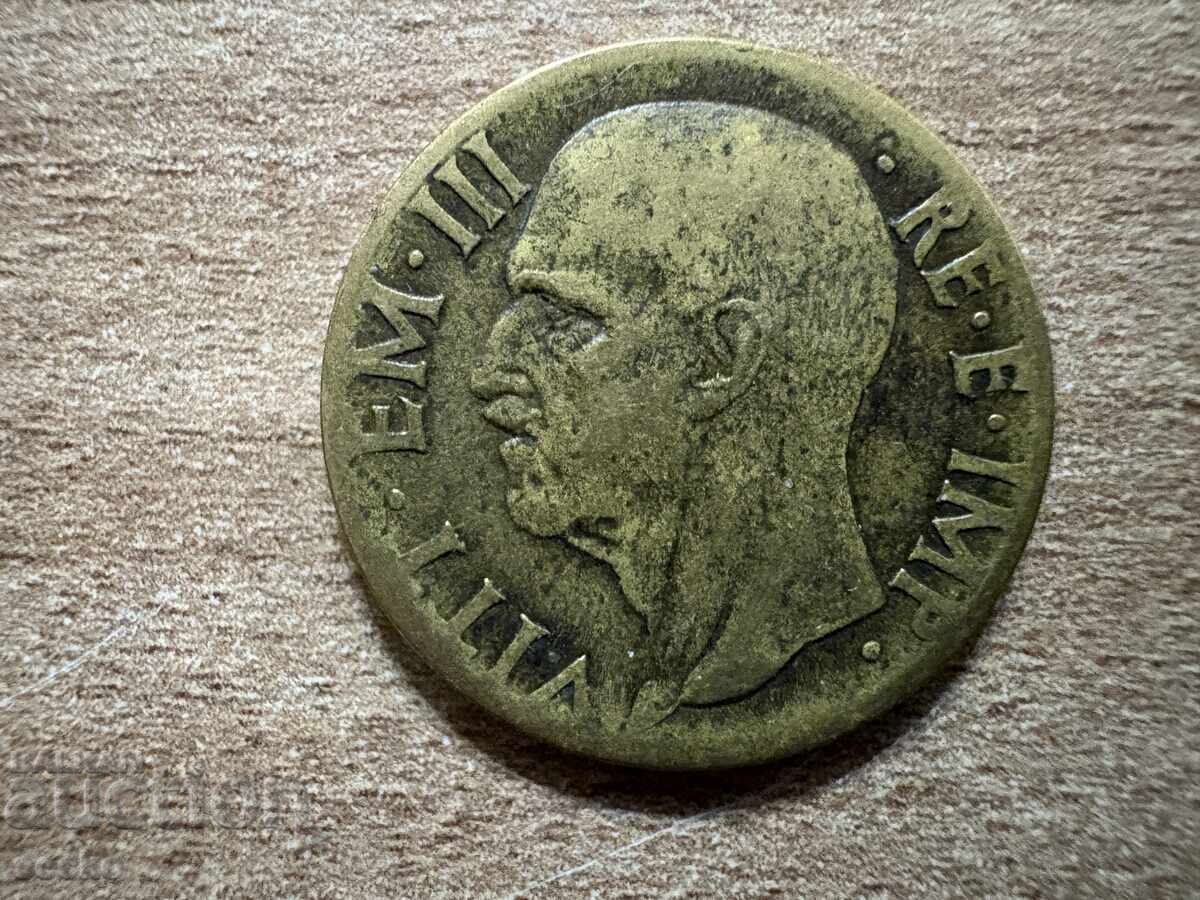 Италия - 10 чентезими (1939) - бронз с цена 3.35 лв. | € 1.71 Италия - 10 чентезими (1939) - бронз с цена 3.35 лв. | € 1.71