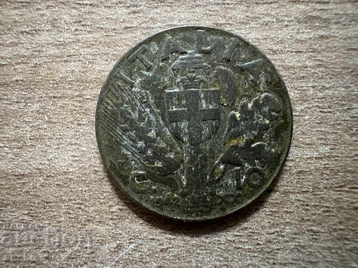 Италия - 10 чентезими (1942) Италия - 10 чентезими (1942)