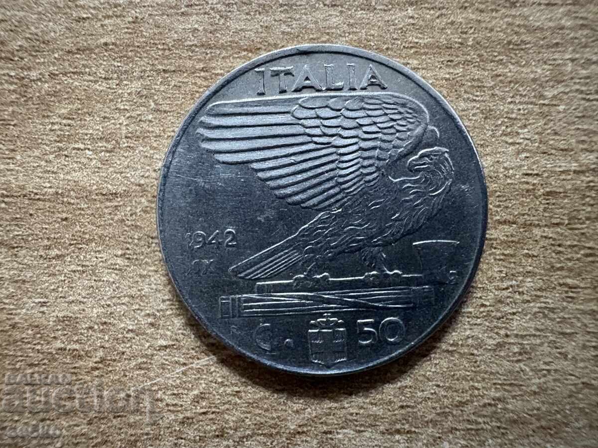 Ιταλία - 50 λεπτά (1942) Ιταλία - 50 λεπτά (1942)