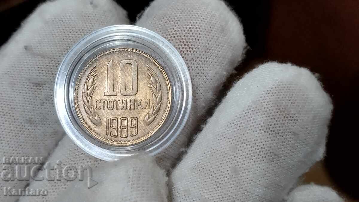 Coin - BULGARIA - 10 stotinki - 1989 - UNC - 2 with price 7.00 BGN | € 3.58