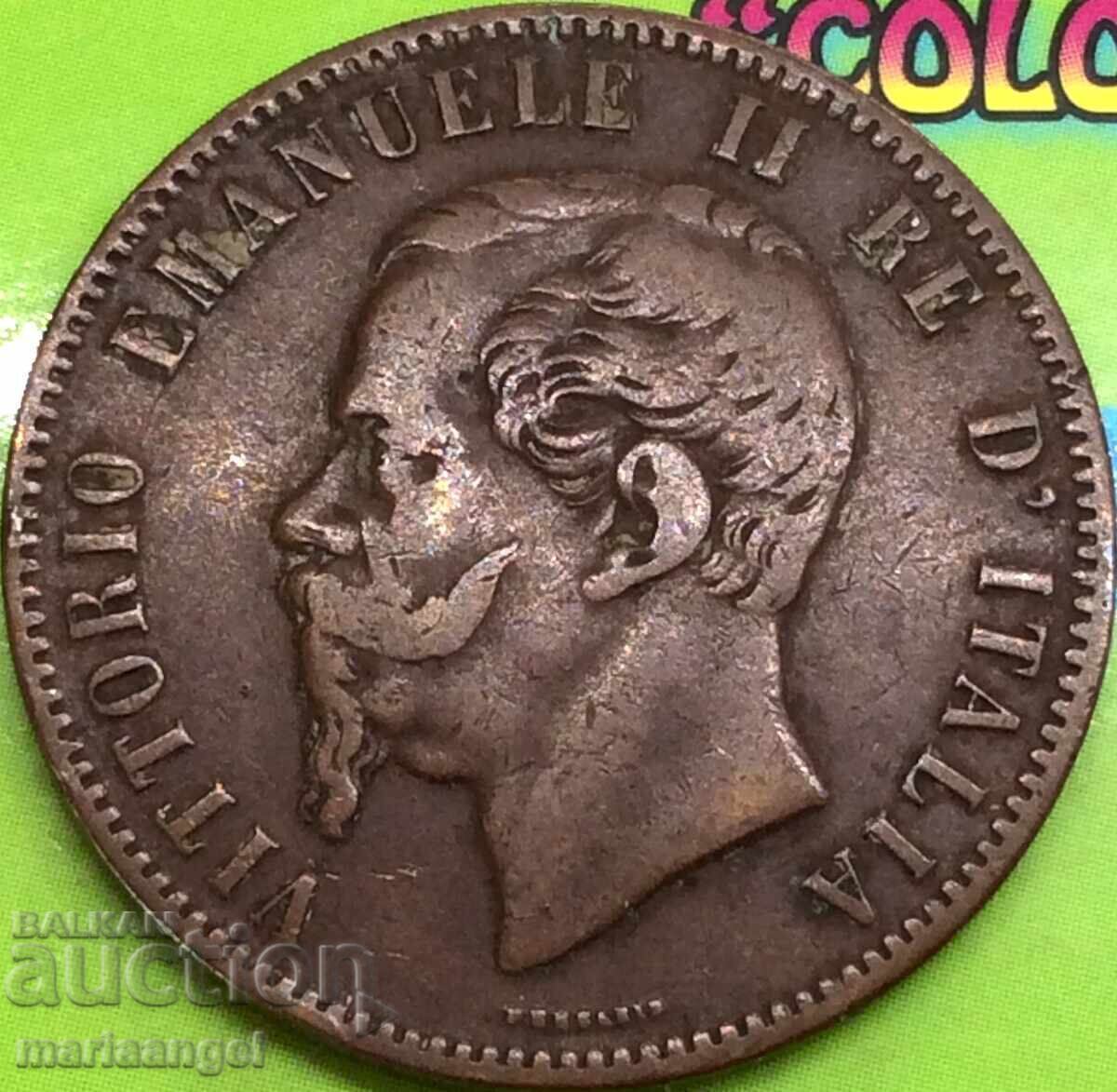 10 Centesimi 1863 Italy 30mm Victor Emmanuel