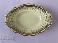 Αντίκα πορσελάνινο πιάτο με σήμανση