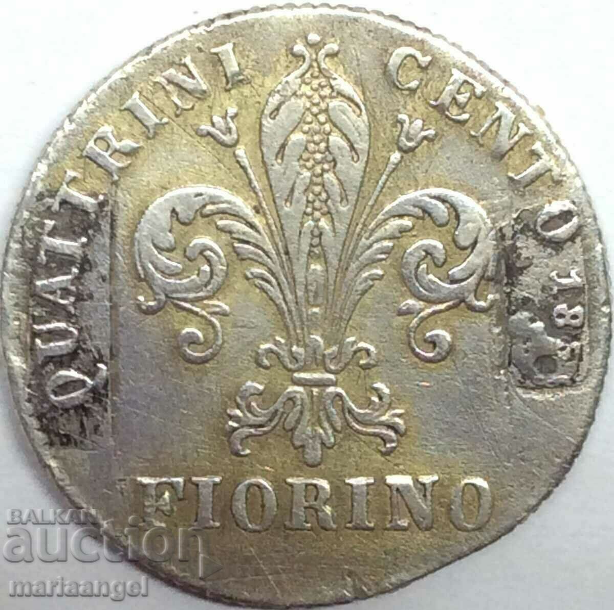 100 Quatrains 1851 Fiorino Italia Toscana Leopold Argint RAR - 6 100 Quatrains 1851 Fiorino Italia Toscana Leopold Argint RAR - 6