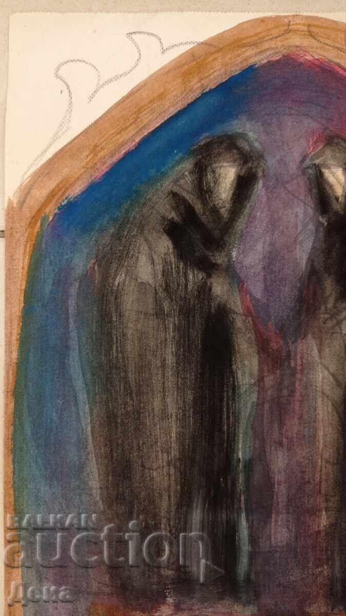 Georgi Penchev watercolor with price 11.00 BGN | € 5.62