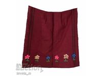 Șorț de damă cu broderie țesută, costum popular