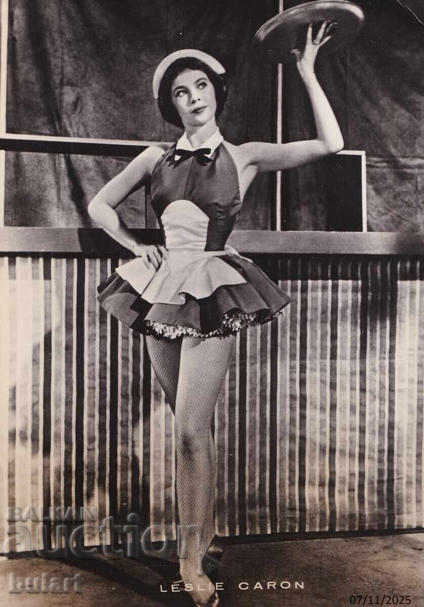 Καρτ ποστάλ Λέσλι Καρόν Γαλλίδα ηθοποιός ΤΚ Καρτ ποστάλ Λέσλι Καρόν Γαλλίδα ηθοποιός ΤΚ