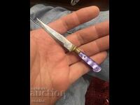 Vechi cuțit de buzunar Cuțit Miniatură Mânere mov