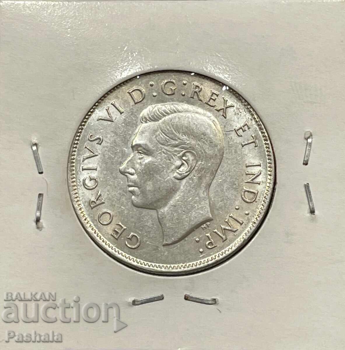 Καναδάς 50 σεντ 1944. Ποιότητα με τιμή 45.00 BGN | € 23.01 Καναδάς 50 σεντ 1944. Ποιότητα με τιμή 45.00 BGN | € 23.01