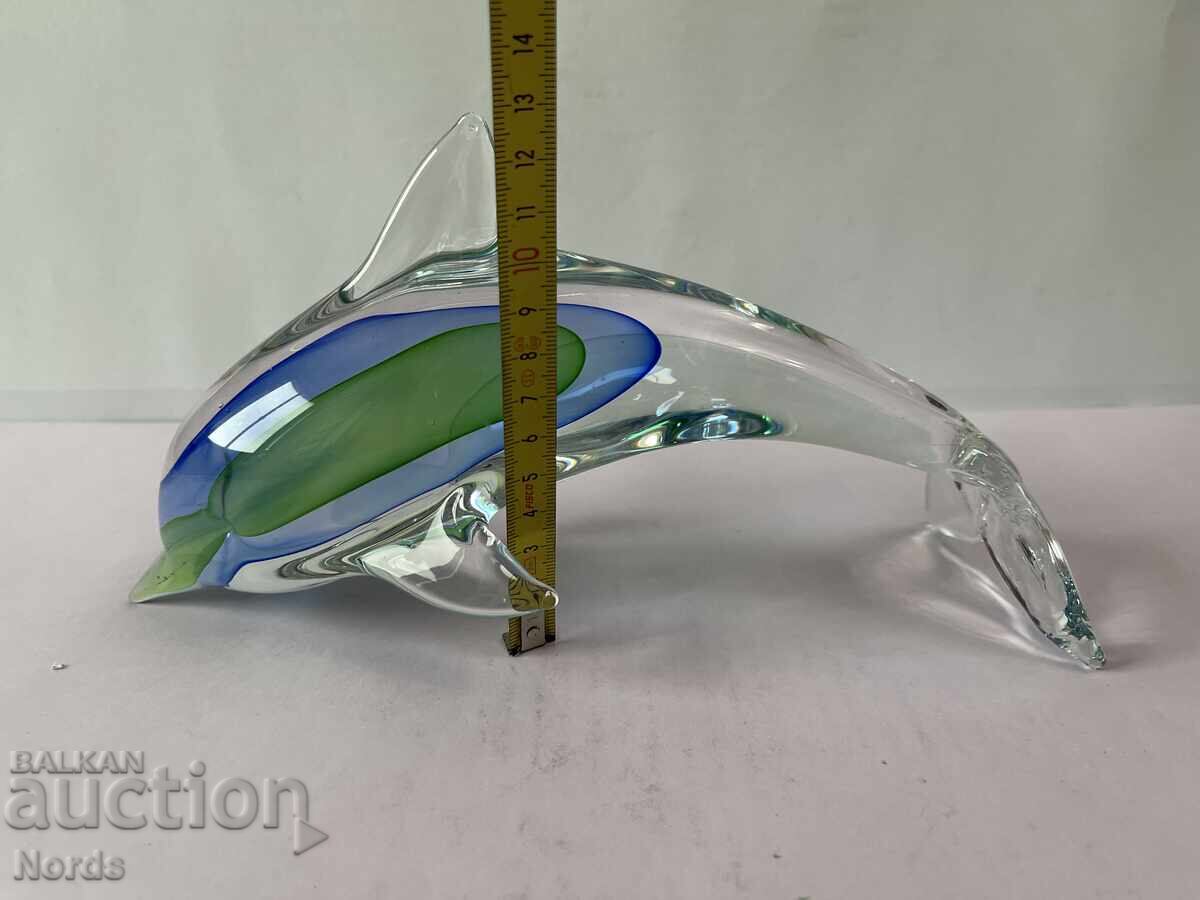 Glass Dolphin Figurine - 6 Glass Dolphin Figurine - 6