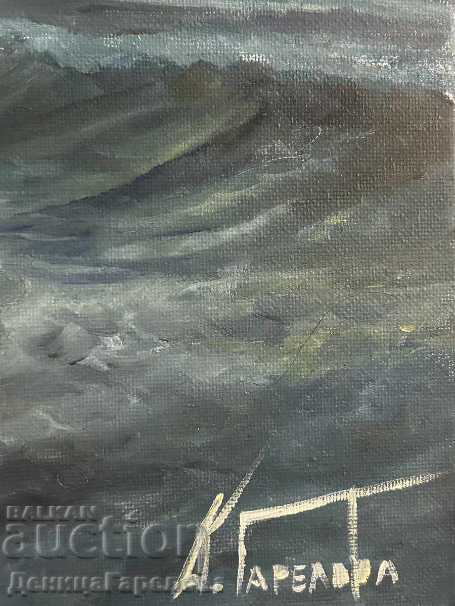 Denitsa Garelova painting 50/40 "Sea Battle" - 5 Denitsa Garelova painting 50/40 "Sea Battle" - 5