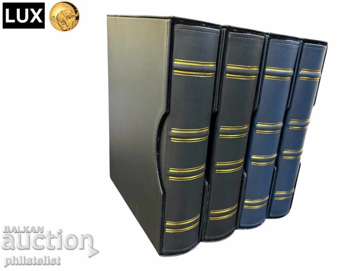 Папка с касета LUX , еко-кожа – GRANDE стандарт А4 , черен - 6