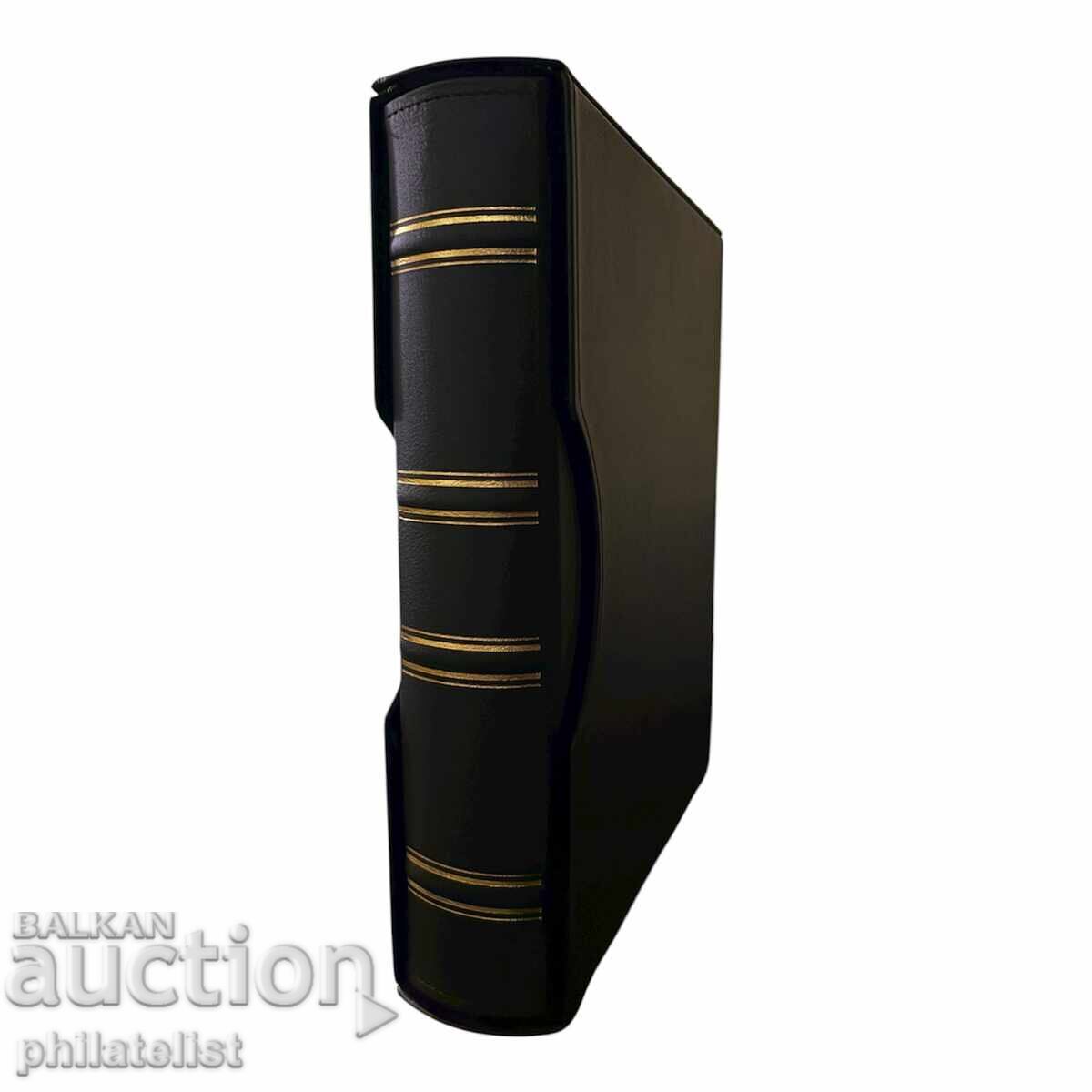 Папка с касета LUX , еко-кожа – GRANDE стандарт А4 , черен