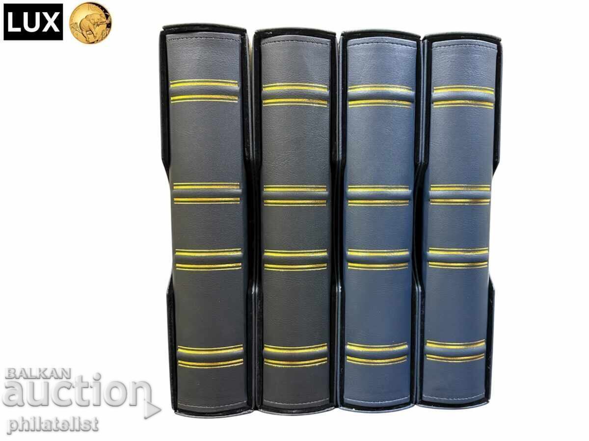 Dosar cu casetă LUX, piele ecologică – GRANDE standard A4, negru - 6