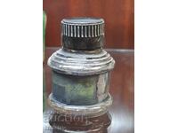 Παλιό γυάλινο μελανοδοχείο μέρος μιας συλλογής