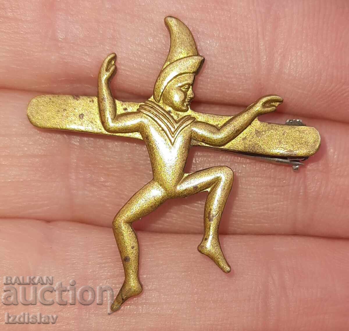 Аукцион Колекционерска,бронзова брошка,игла