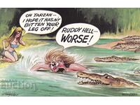 Cartolină poștală Tarzan Anglia cartolină CP