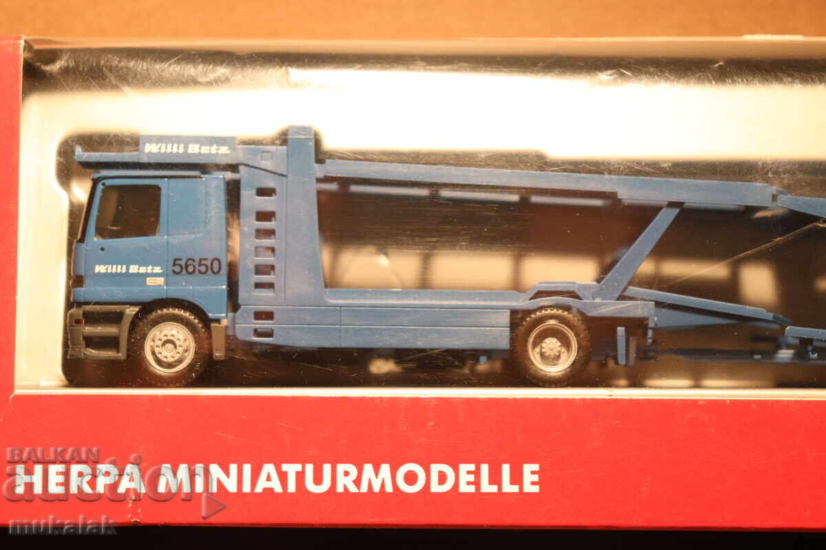 HERPA H0 1/87 WILLI BETZ MERCEDES CAR TRANSPORTER TRUCK MODEL with price 80.00 BGN | € 40.90 HERPA H0 1/87 WILLI BETZ MERCEDES CAR TRANSPORTER TRUCK MODEL with price 80.00 BGN | € 40.90