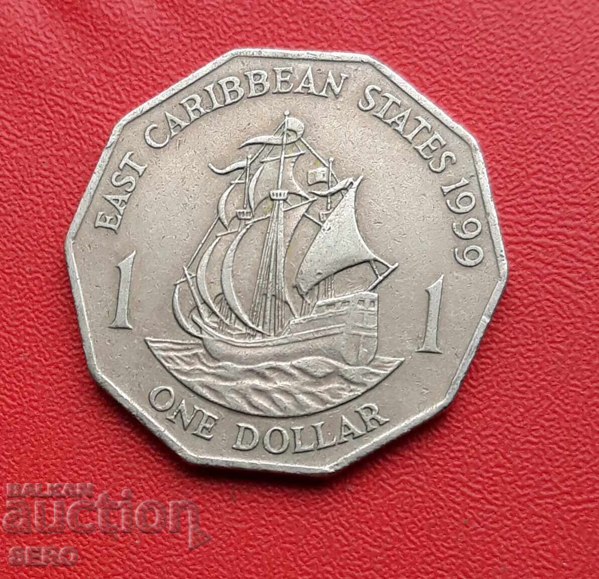 Βρετανικές Ανατολικές Καραϊβικές - 1 δολάριο 1999 Βρετανικές Ανατολικές Καραϊβικές - 1 δολάριο 1999