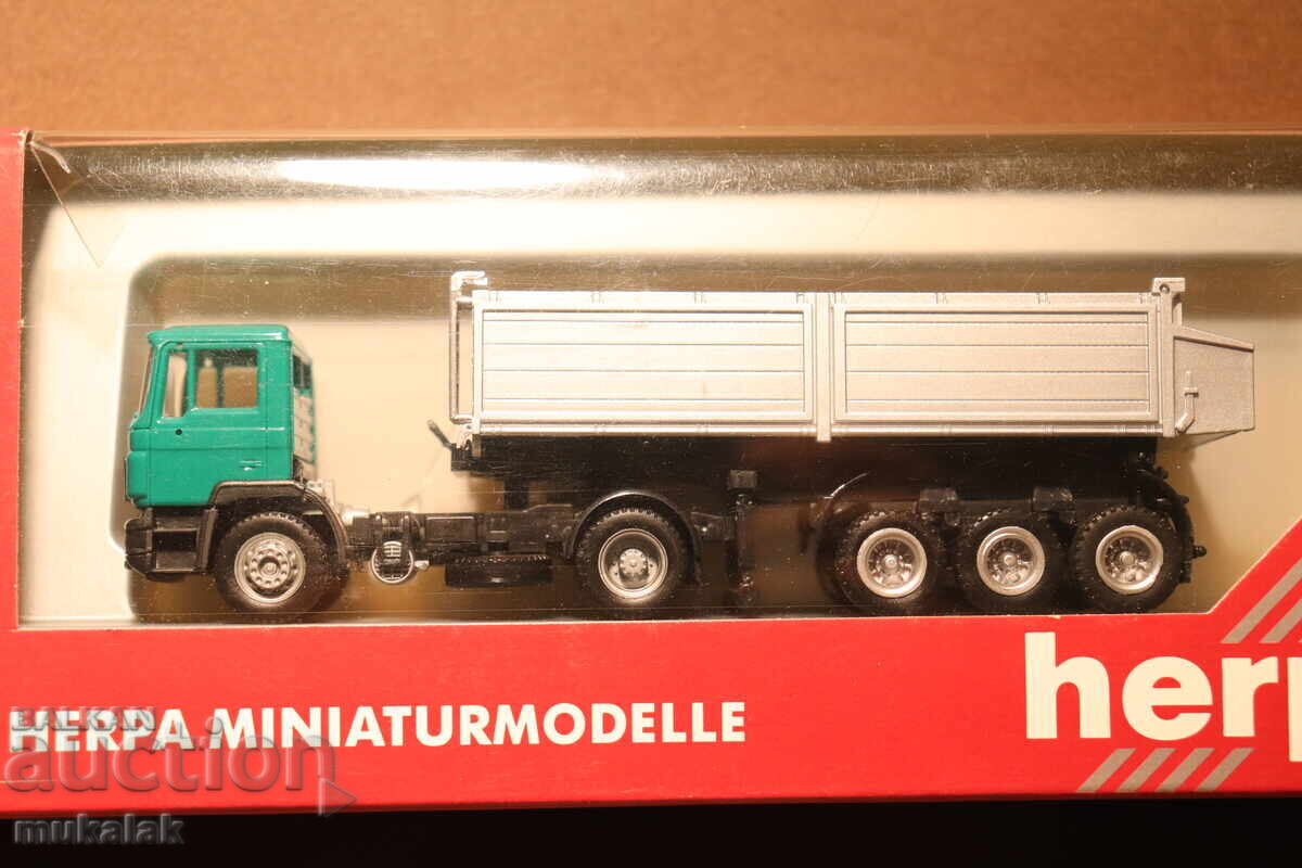 HERPA H0 1/87 MAN САМОСВАЛ ГОНДОЛА КАМИОН МОДЕЛ с цена 55.00 лв. | € 28.12 HERPA H0 1/87 MAN САМОСВАЛ ГОНДОЛА КАМИОН МОДЕЛ с цена 55.00 лв. | € 28.12