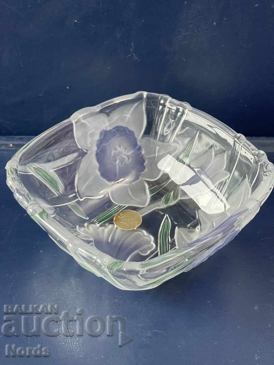 Auction Japanese glass bowl for nuts Auction Japanese glass bowl for nuts