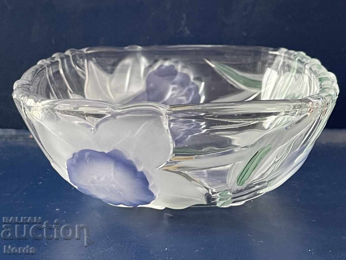 Japanese glass bowl for nuts Japanese glass bowl for nuts